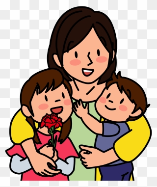Mother And Child Clipart - Png Download