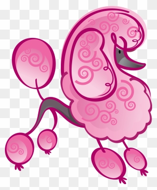 Oahu Mobile Grooming Pink Poodle Clipart
