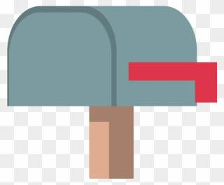 Closed Mailbox With Lowered Flag Emoji Clipart - Graphic Design - Png Download