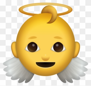 Download Baby Iphone Emoji - Angel Emoji Png Clipart