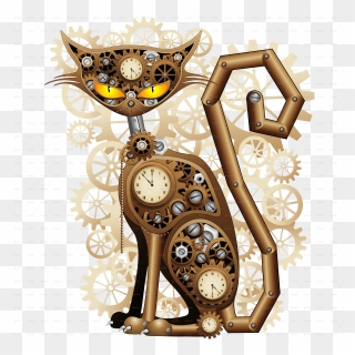 Steampunk Cat Clipart