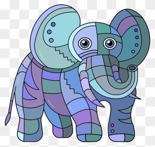 Steampunk Elephant Clipart - Cartoon - Png Download