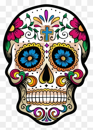 Mexican Sugar Skull Clipart