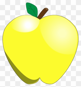 Yellow Apple Clip Art At Clker - Yellow Apples Clipart - Png Download
