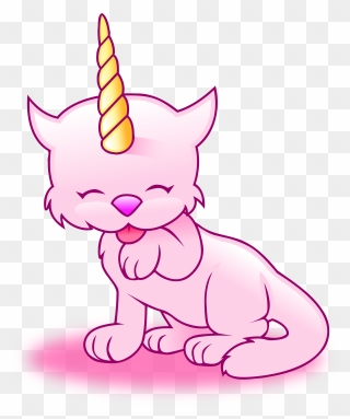 Cat Unicorn Coloring Pages Clipart