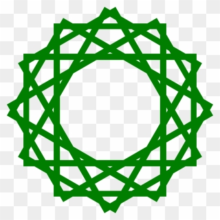 Golden Geometric Patterns Islamic Clipart