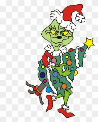 Grinch Stealing The Tree Clipart