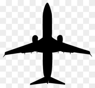 Airplane Silhouette Clip Art - Airplane Silhouette Airplane Png Transparent Png