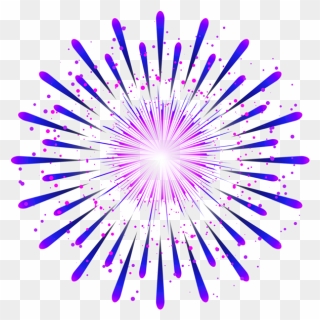 Clipart Fireworks Purple - Fireworks Clipart Png Transparent