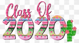 Pink Class Of 2020 Clipart