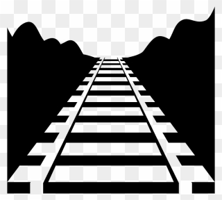 Railway Track Emoji Clipart - Vias De Tren Svg - Png Download