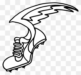 Field Shoe With Wings Clipart
