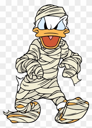 Donald Duck Halloween Mummy Clipart