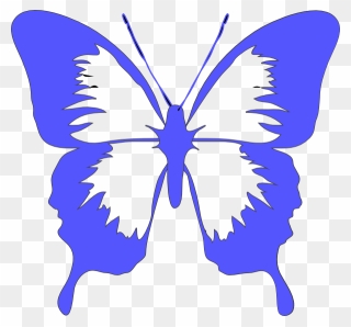 Transparent Light Blue Butterfly Clipart - Butterfly Clip Art - Png Download