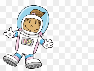 Vector Astronaut Free Download On Unixtitan - Cartoon Astronaut Clipart - Png Download
