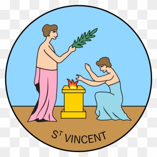 Ministry - St Vincent And The Grenadines Coat Of Arms Clipart - Full