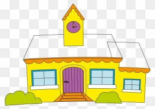School Drawing In Paper Clipart