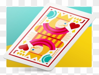 Transparent King Of Hearts Playing Card Clipart - Png Download
