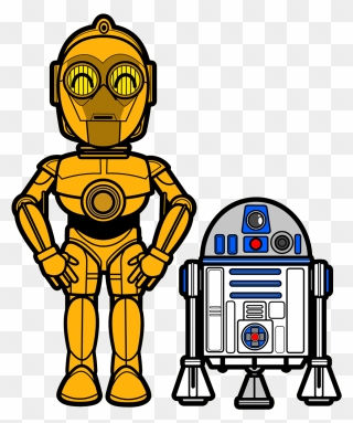 C3po Vector Clip Art, Picture - R2d2 Star Wars Clipart - Png Download