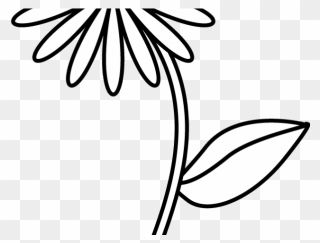 Simple Flower Drawing Easy Clipart