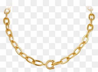 Swag Necklace Png - Gold Chain Link Png Clipart