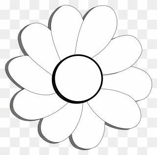 Flower Black And White Hd Background Wallpaper 18 Hd - Clip Art - Png Download