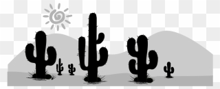 Cactus - Cactos Preto Png Clipart