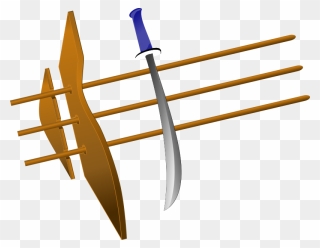 Sword With Blue Hilt Png Images - Sword Clipart