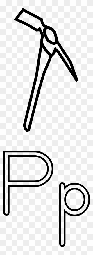 P For Pencil Drawing Clipart