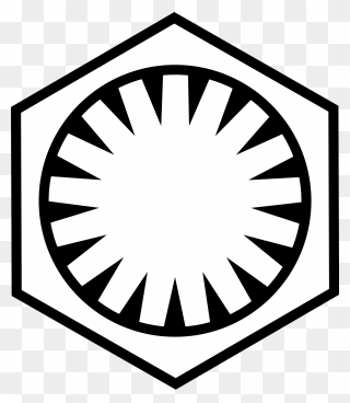 Star Wars Clipart Imperial Seal - Star Wars First Order Symbol - Png Download