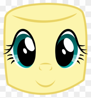 Marshmallow Clipart Yellow - Little Pony Fluttershy - Png Download