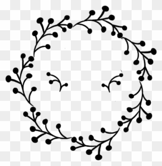 #dots #berries #wreath #frame #border #decor #decals - Monograma Casamento Fundo Transparente Clipart
