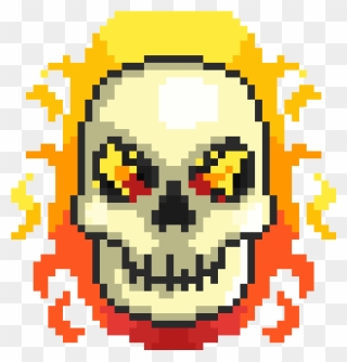 Cute Skull Pixel Art - 8 Bit Spaceship Png Clipart