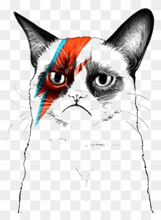 Grumpy Cat Musician Artist - Grumpy Cat Coloring Sheet Clipart