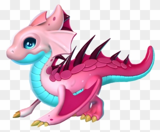 Pink Dragon Clipart - Axolotl Dragon Mania Legends - Png Download