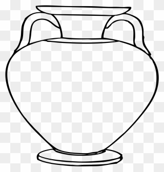 Greek Vase Outline Clipart