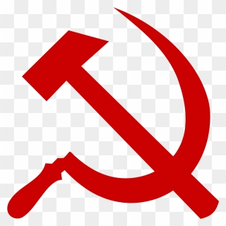 Hammer And Sickle Red On Transparent - Hammer And Sickle Clipart