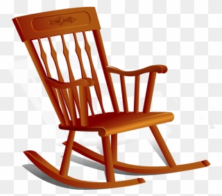 Wood Rocking Chair Clipart - Png Download