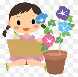 Child Girl Morning Glory Clipart - Seattle Art Museum - Png Download