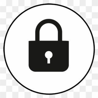 Padlock Clipart Data Security - Security Clipart Black And White - Png Download
