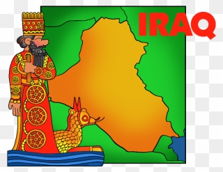 Map Of Iraq - Mesopotamia Marduk Clipart