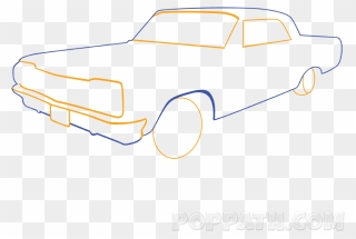 How To Draw A Classic Car Pop Path - Coupé Clipart