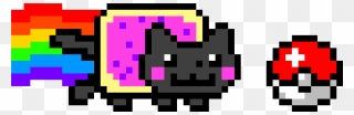 Nyan Cat Youtube Pixel Art - Transparent Nyan Cat Png Clipart