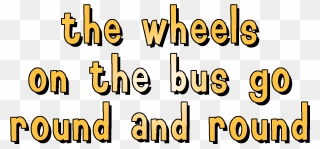Lyric Drawing Outer Space - Wheels On The Bus Go Round And Round Clipart