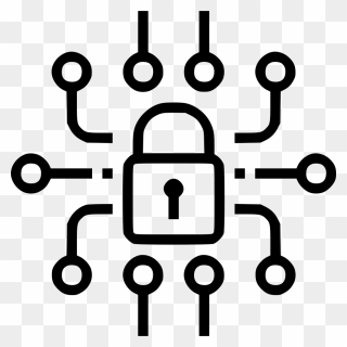 Digital Cyber Security Png Free Download - Network Security Icon Png Clipart
