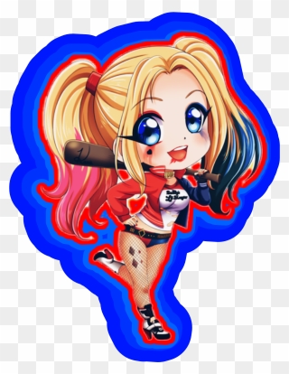 #harley Quinn #margot Robbie - Suicide Squad Harley Quinn Cartoon Clipart