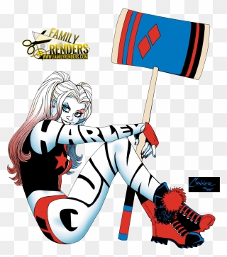 Harley Queen En Comic Clipart