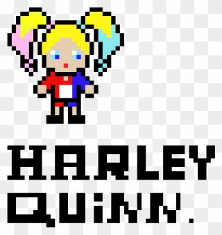 Pixel Art De Harley Quinn Clipart