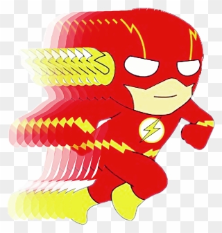 Flash Clipart Running, Flash Running Transparent Free - Draw Cute Cartoon Flash - Png Download