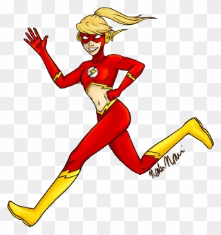 The Flash Girl - Flash As A Girl Clipart